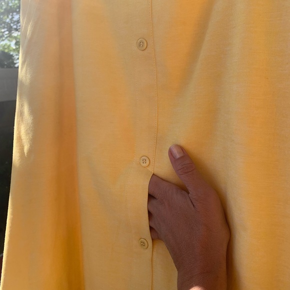 Vivian Chan yellow A-line cotton skirt size M - Picture 5 of 12